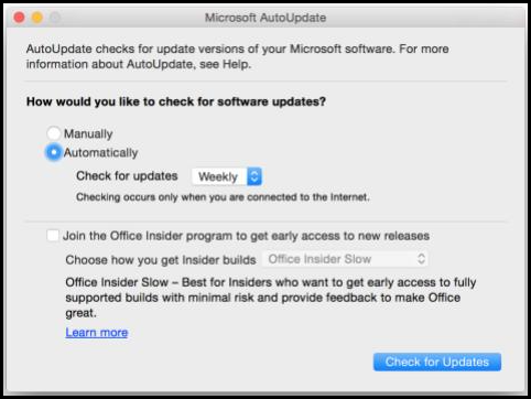 Office for Mac AutoUpdate