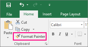 excel 2013 remove paintbrush icon