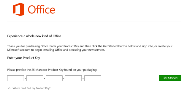 enter a new product activation code for office 2010