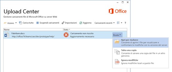 Microsoft Office Upload Center