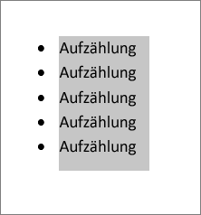 Ändern des Zeilenabstands zwischen Aufzählungszeichen in ...