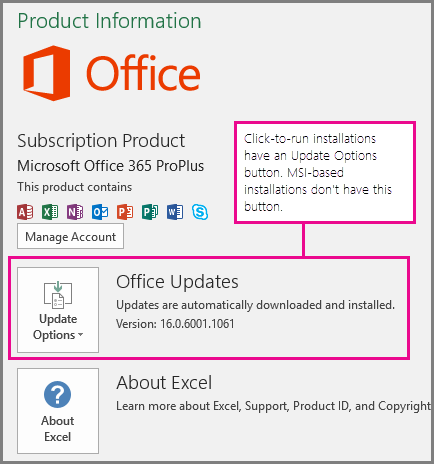 how to update office for mac 2016