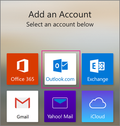 Select Outlook.com