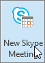 Outlook, the New Skype Meeting button