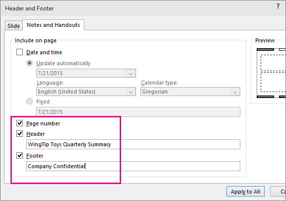 Add A Header Or Footer To Your Handouts Or Notes Pages PowerPoint