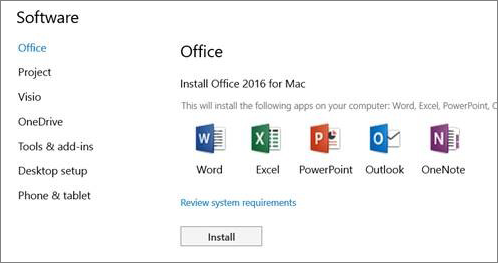 activate microsoft office 2016 for mac