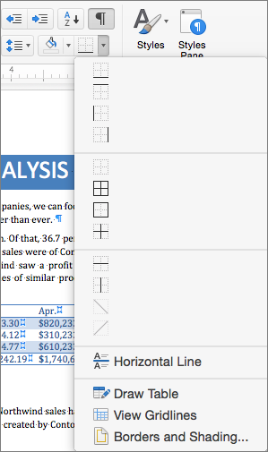 how to add custom borders to labels in word