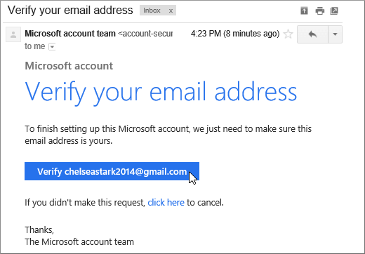 what is my confirm email address