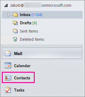 import contacts to outlook 365 from excel