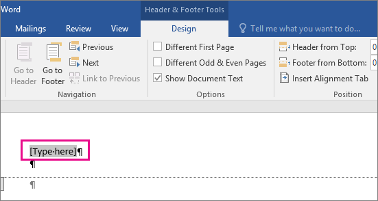 how do i close header and footer in word