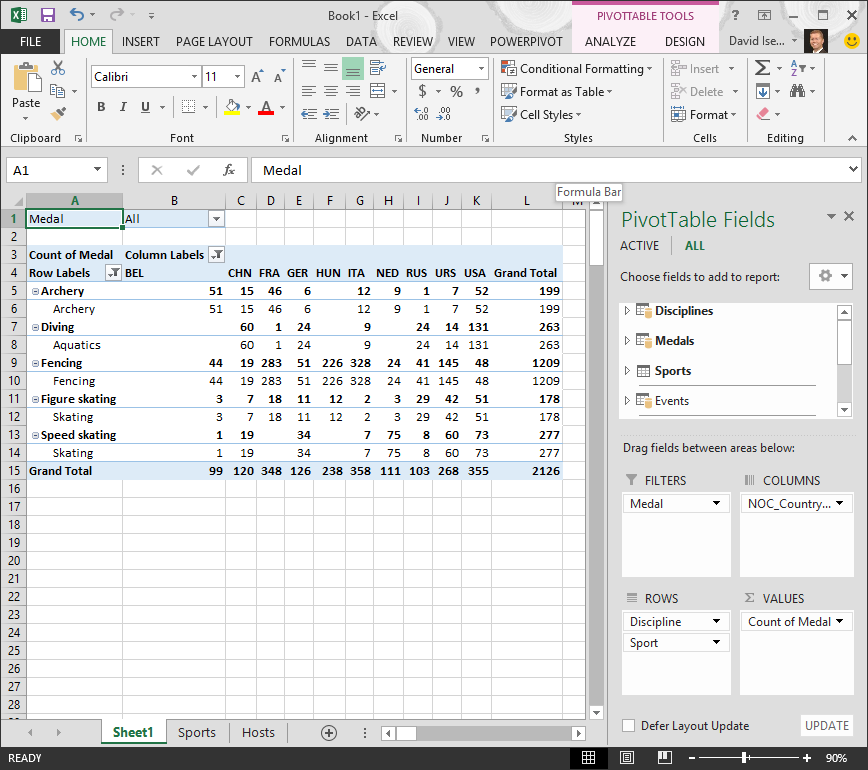 Tutorial: Import Data into Excel 2013, and Create a Data ...