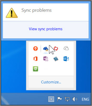 View sync problems in the error resolution window