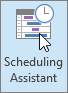 Outlook, the Scheduling Assistant button