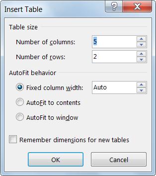 automatically adjust table columns to fit text in word