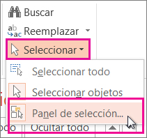 Abrir el Panel de selección