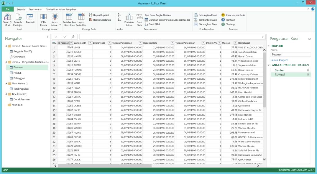 Apa yang baru dalam Power Query - Power BI