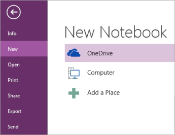 Mencipta buku nota pada OneDrive - OneNote