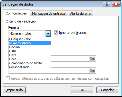 Adicionar um espaço reservado para texto